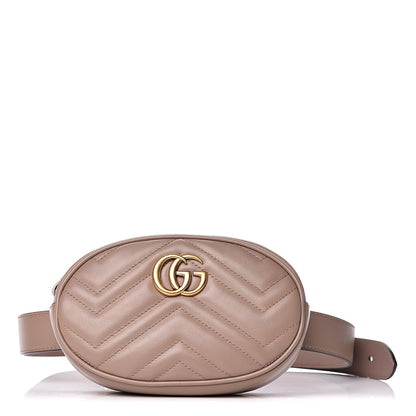Gucci Calfskin Matelasse GG Marmont Belt Bag 85 34 Porcelain Rose 1 of 9