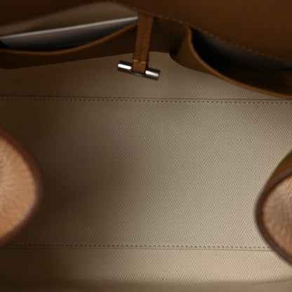 The Row Matte Grained Calfskin Soft Margaux 12 Sandpit 5 of 9