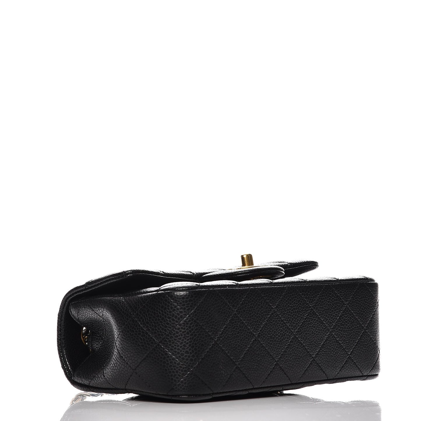 Caviar Quilted Mini Rectangular Flap Black