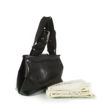 FASHIONPHILE MARNILeatherFrameSatchelBrown 3 of 7
