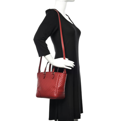 Gucci Microguccissima Small Bree Tote Red 2 of 9