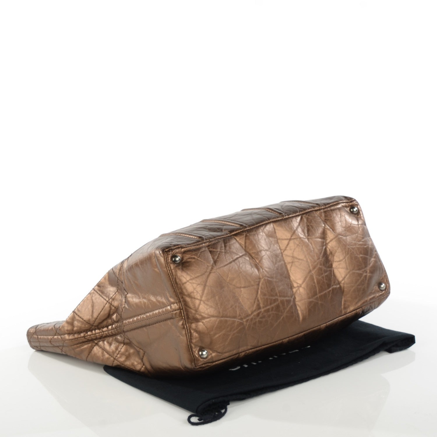 Chanel Calfskin Large Shopping In Moscow Tote Bronze 4 of 7