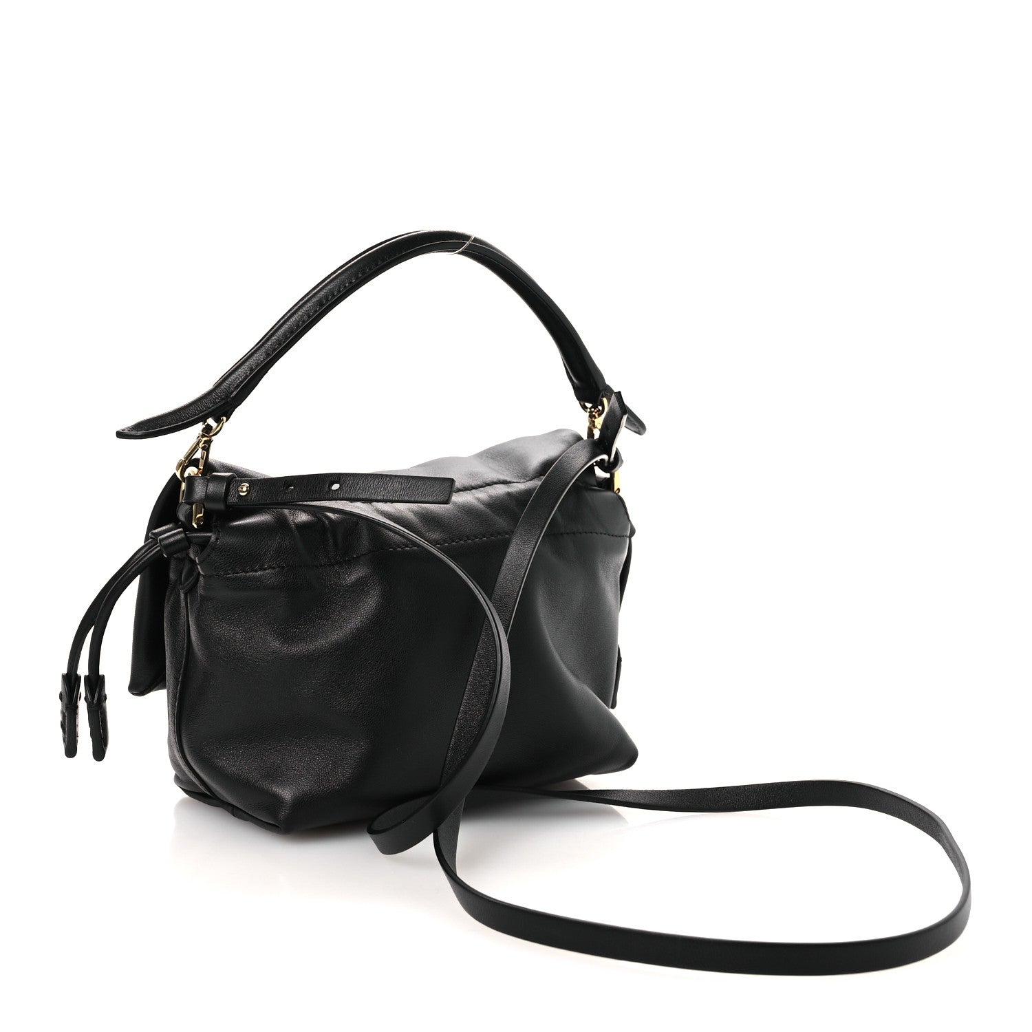 Fendi Shiny Nappa Small Mamma Baguette Black 3 of 11