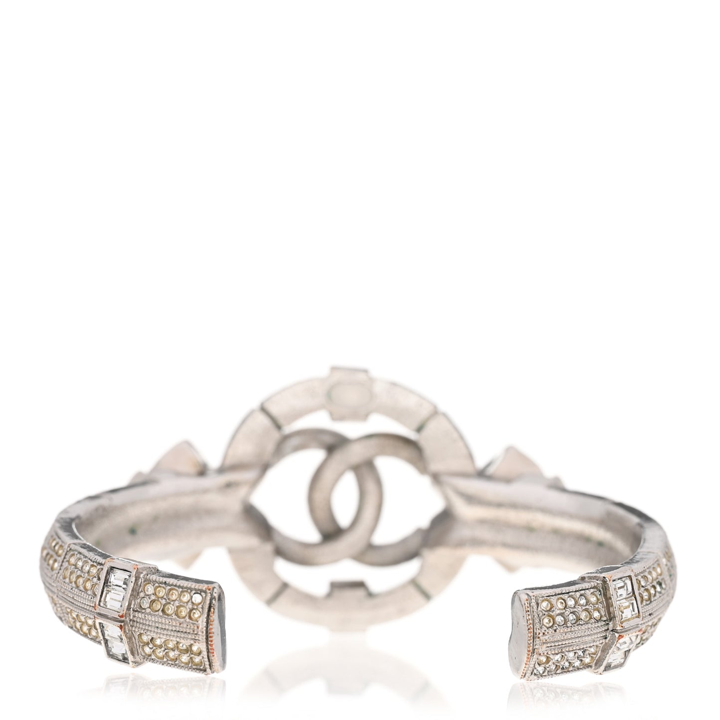Crystal CC Cuff Silver Blue