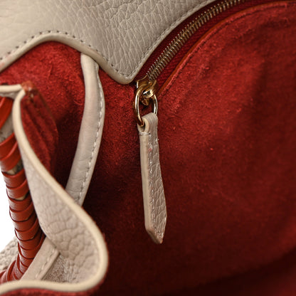 Mulberry Heavy Grain Braided Edge Iris Tote Chalk 11 of 16