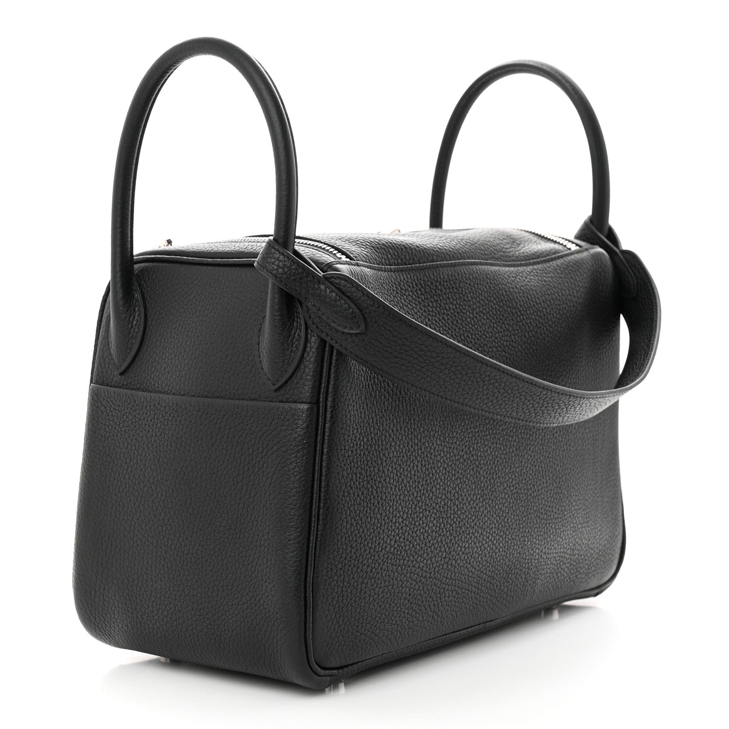 Hermes Taurillon Clemence Lindy 30 Black 3 of 10