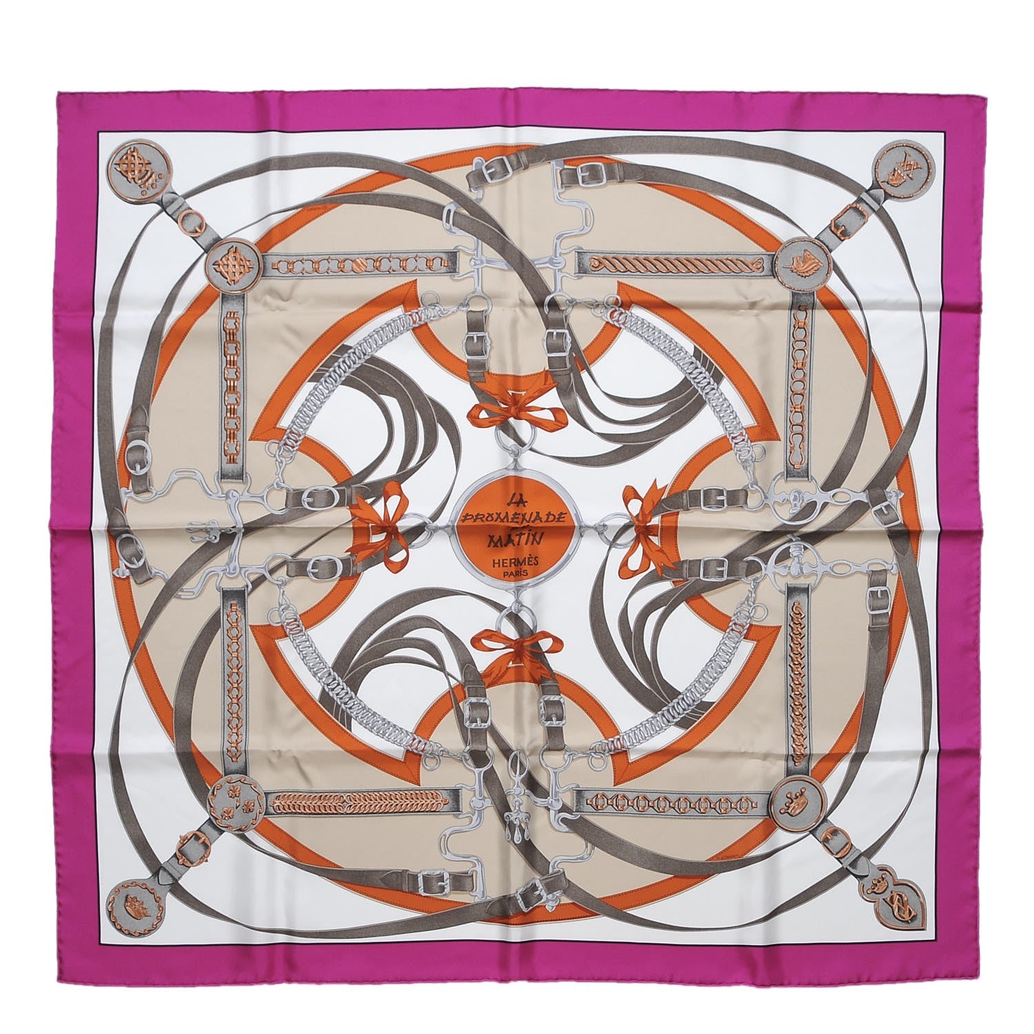 Hermes Silk La Promenade Du Matin Scarf 90 1 of 4