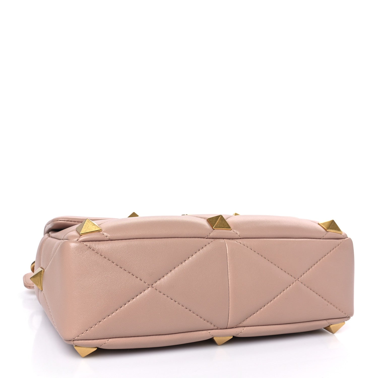Valentino Garavani Nappa Large Roman Stud Shoulder Bag Rose Cannelle 4 of 8