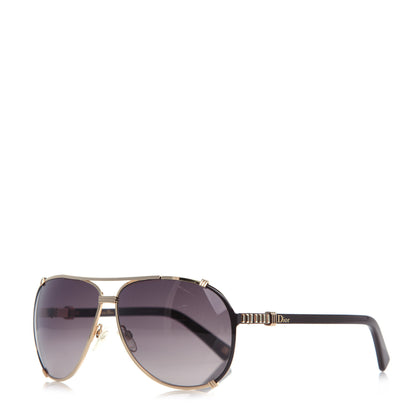 Christian Dior Chicago 2 Aviator Sunglasses Brown 1 of 9