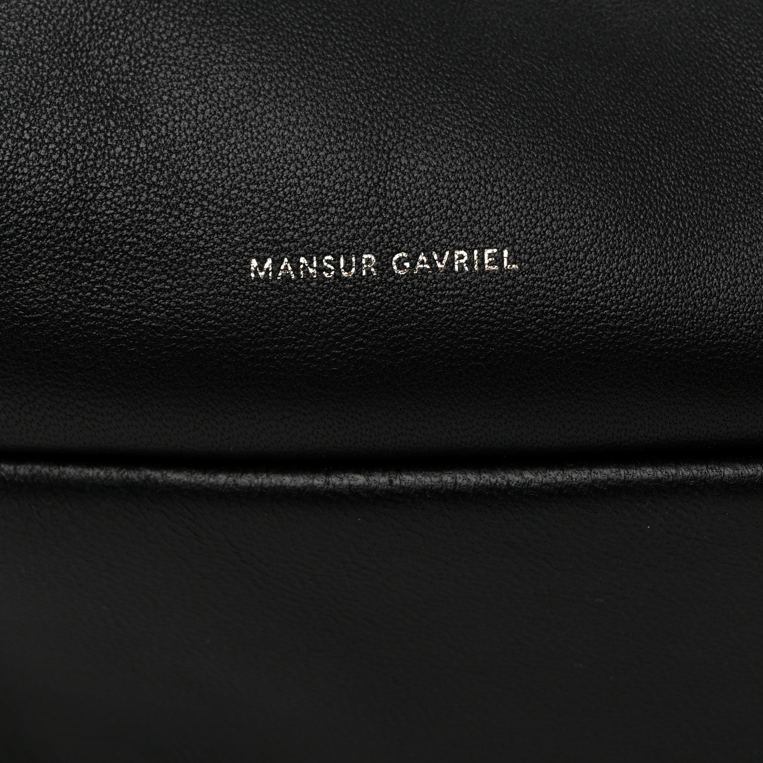 Mansur Gavriel Lambskin Cloud Clutch Black Flamma 6 of 7