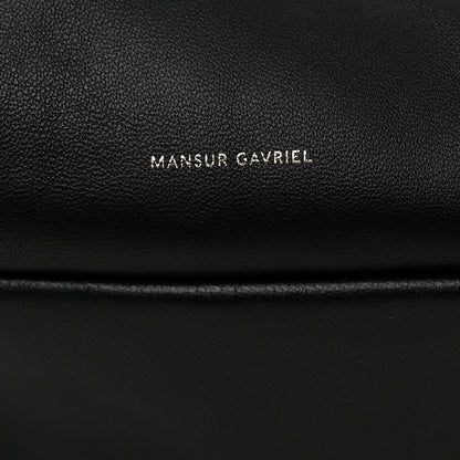 Mansur Gavriel Lambskin Cloud Clutch Black Flamma 6 of 7