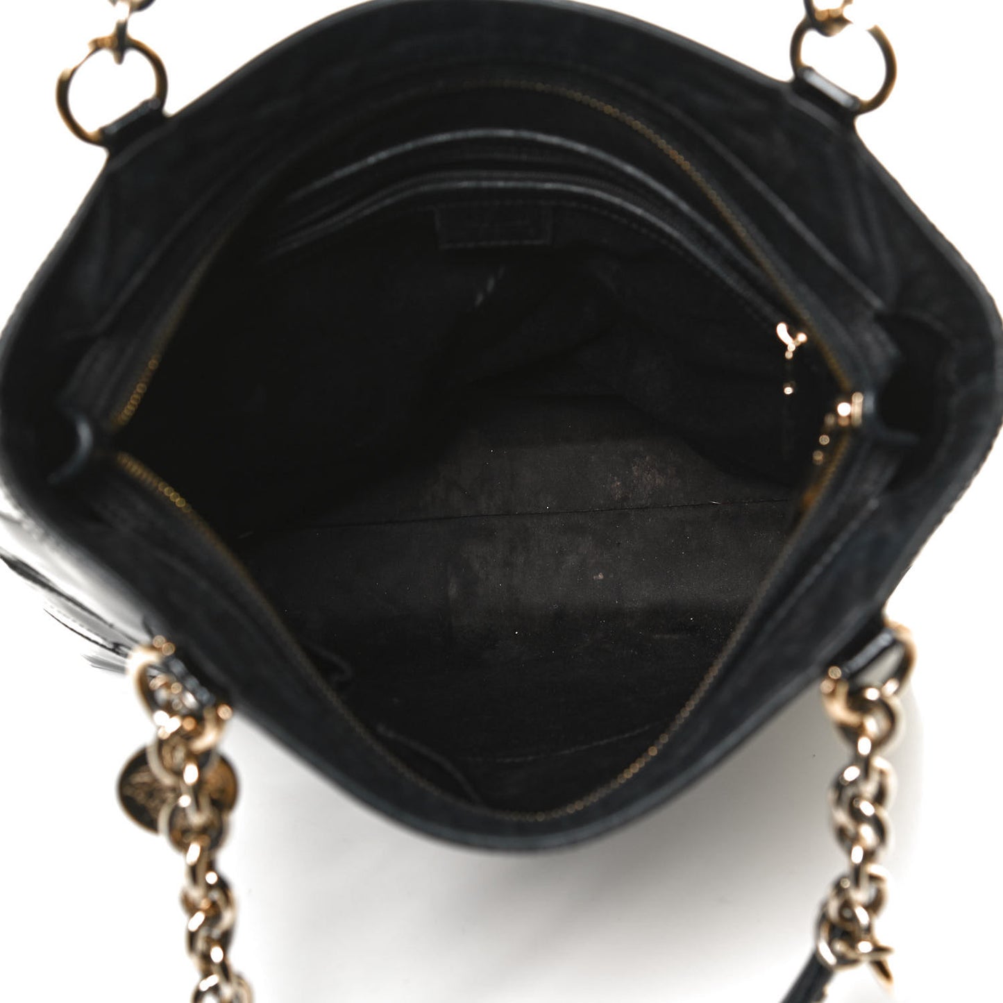 Patent Medusa Tote Black
