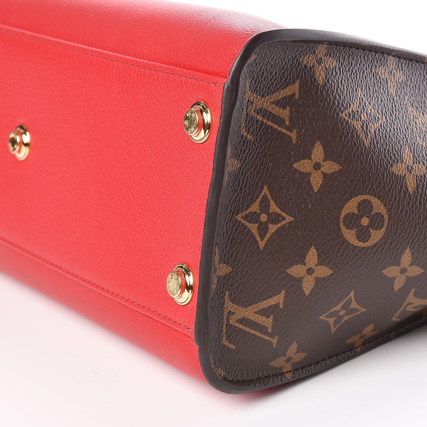 Louis Vuitton Calfskin Monogram On My Side Pirate Red 9 of 9