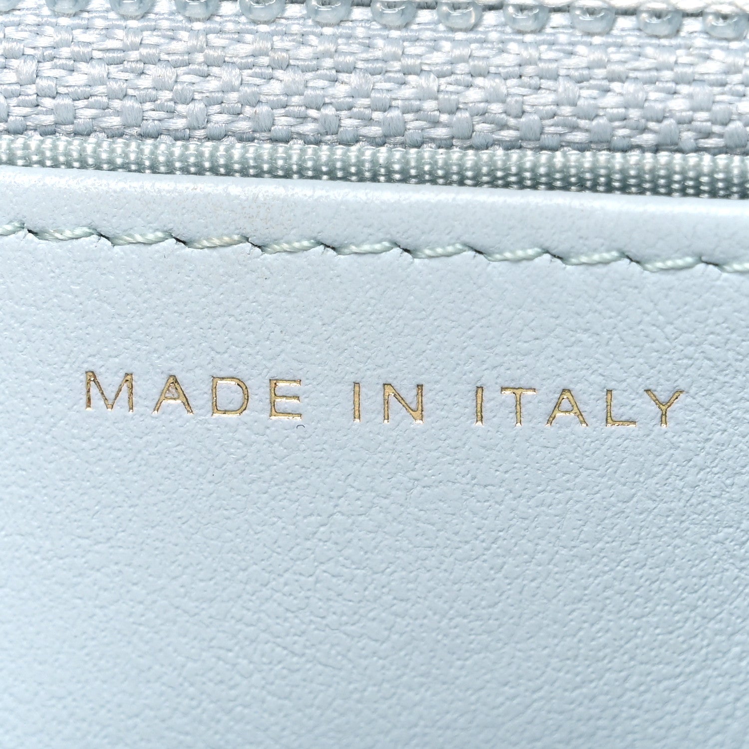 Chanel Lambskin Quilted Chanel 19 Wallet On Chain WOC Light Blue 7 of 11