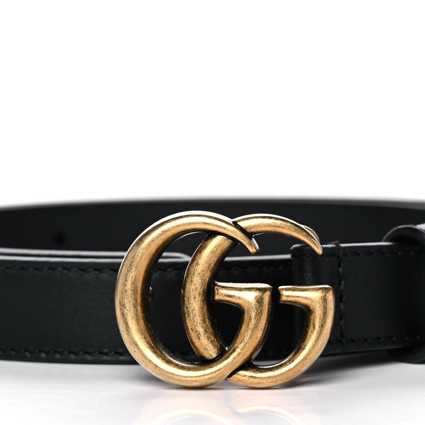 Calfskin Double G 20mm Belt 75 30 Black