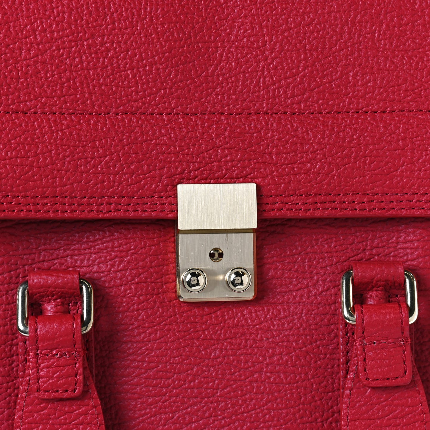 Textured Calfskin Medium Pashli Satchel Red