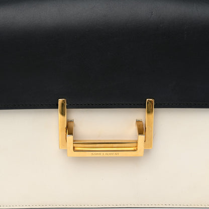Saint Laurent Calfskin Medium Classic Lulu Bag Black White 9 of 11