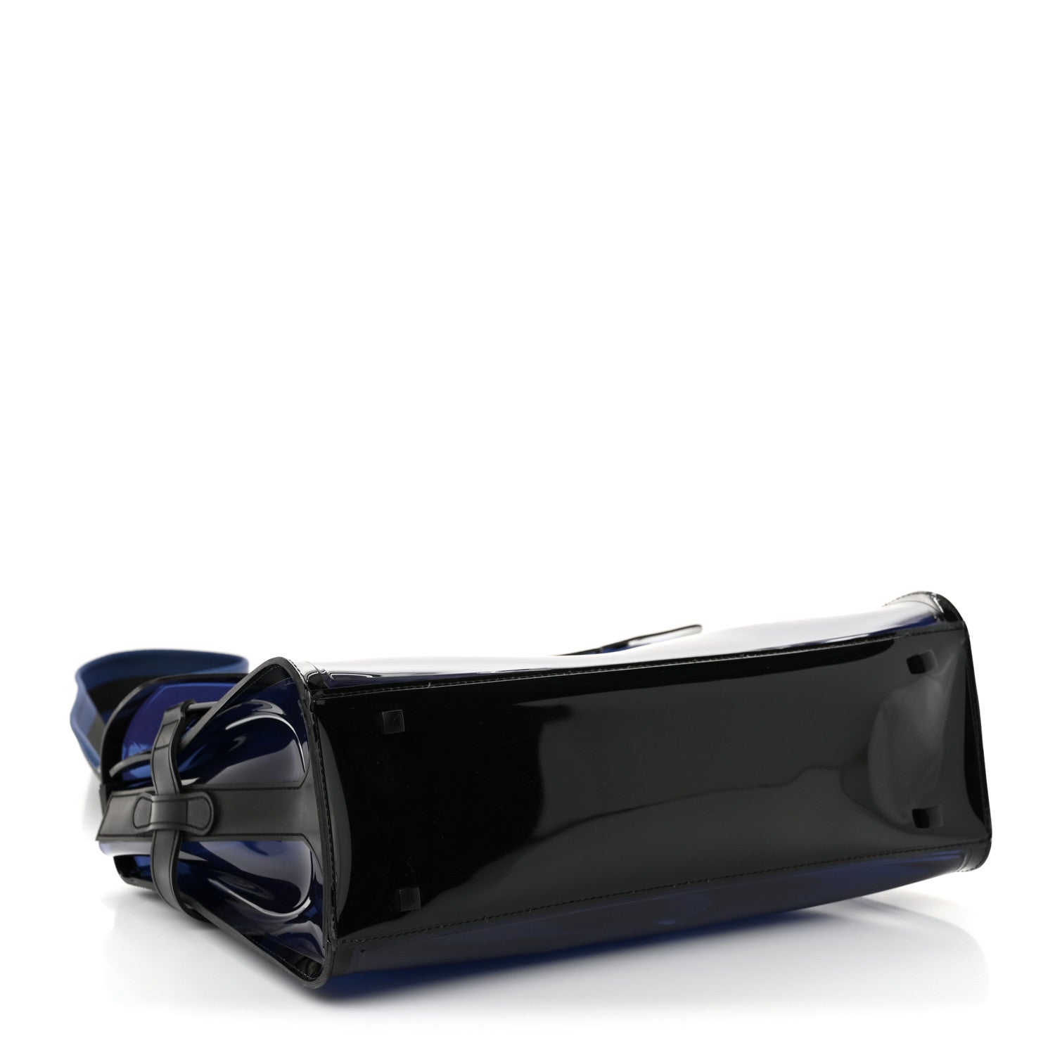 Delvaux PVC Tempete GM Dark Night Satchel Blue De Prusse 4 of 10