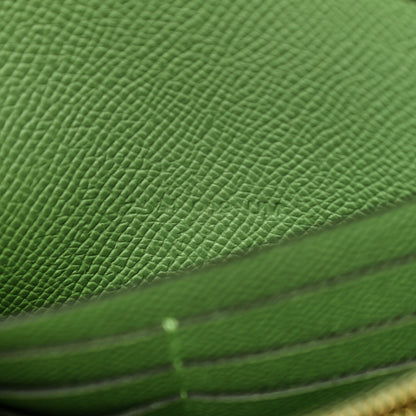 Hermes Epsom Alligator Lizard Constance Wallet To Go Vert Criquet Cactus Beige Sable Ombre 6 of 10