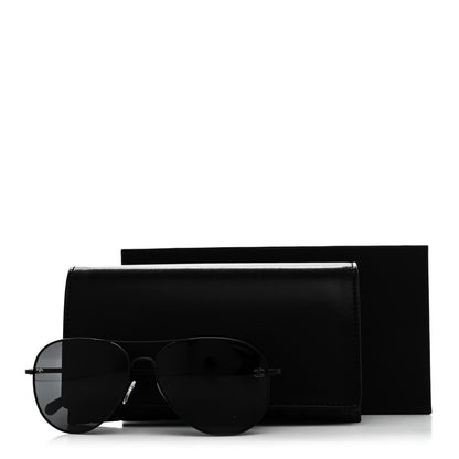 Chanel Aviator CC Sunglasses 4189-T-Q Black 7 of 7