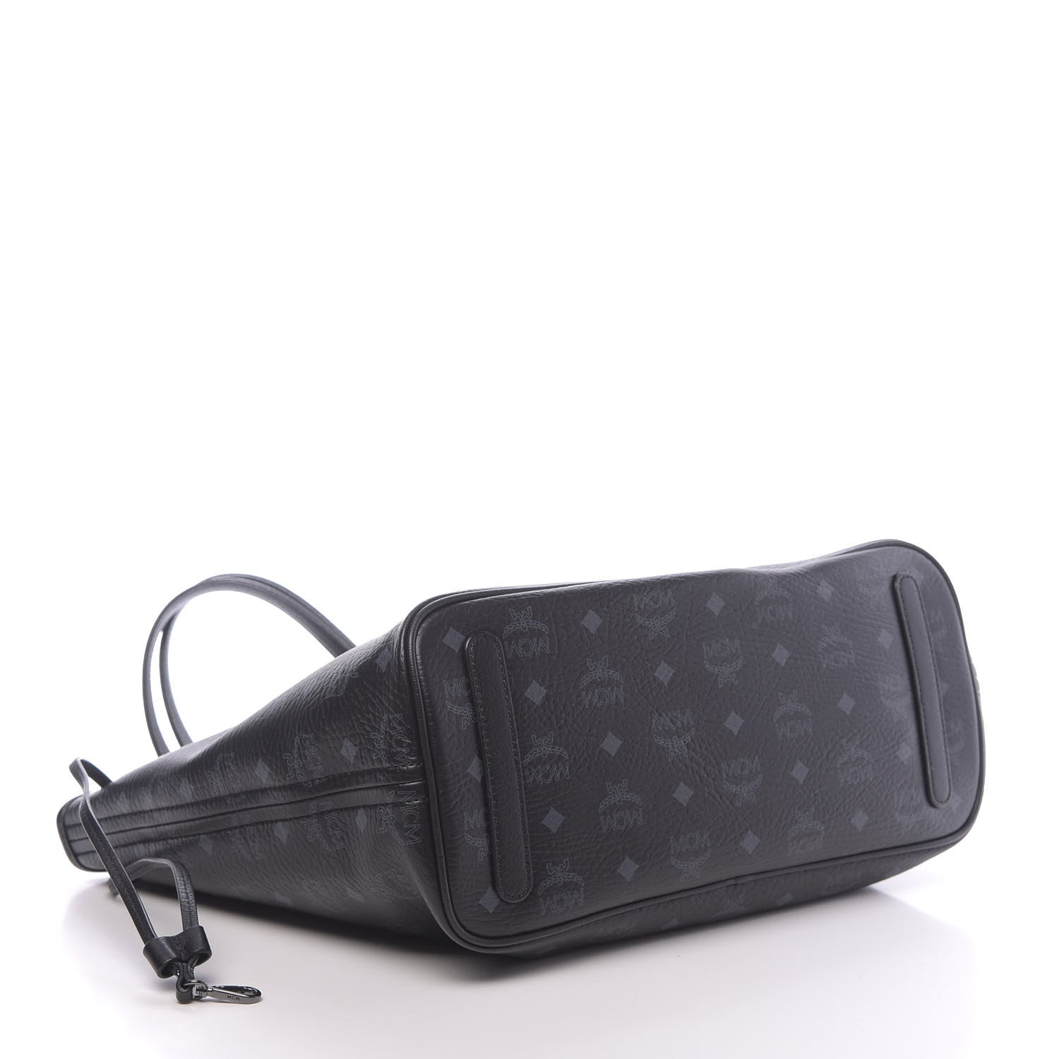 MCM Visetos Medium Liz Reversible Shopper Tote Black 7 of 17