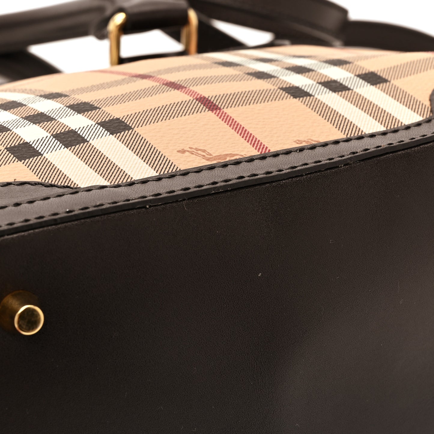 Haymarket Check Small Orchard Bowling Bag Chocolate