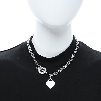 Tiffany Sterling Silver Heart Tag Toggle Necklace 3 of 4