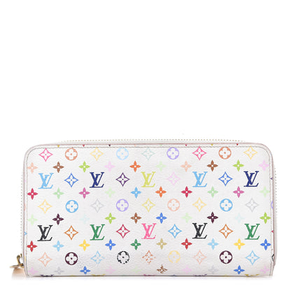Louis Vuitton Monogram Multicolor Zippy Wallet White Litchi 1 of 16