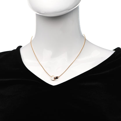 Cartier 18K Pink Gold Interlocking LOVE Necklace 2 of 6