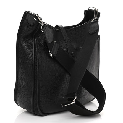 Hermes Taurillon Clemence Evelyne III GM Black 3 of 10