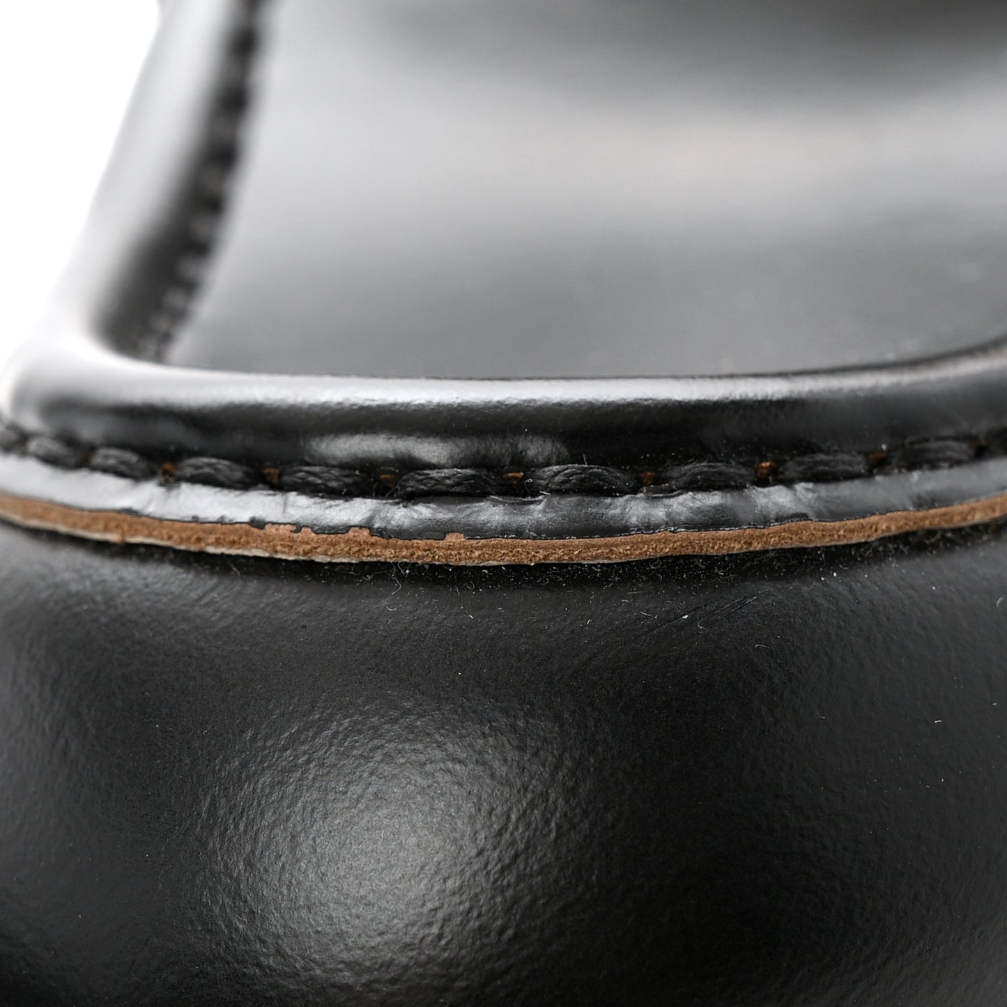 Cordovan Lux Womens Harald Horsebit 25mm Platform Loafers 38.5 Black