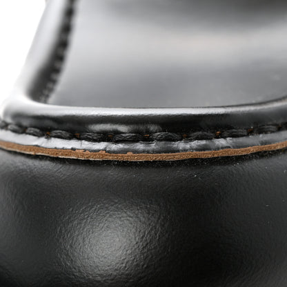 Gucci Cordovan Lux Womens Harald Horsebit 25mm Platform Loafers 38.5 Black 10 of 11