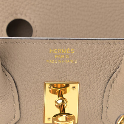 Hermes Togo Birkin 25 Gris Tourterelle 5 of 10