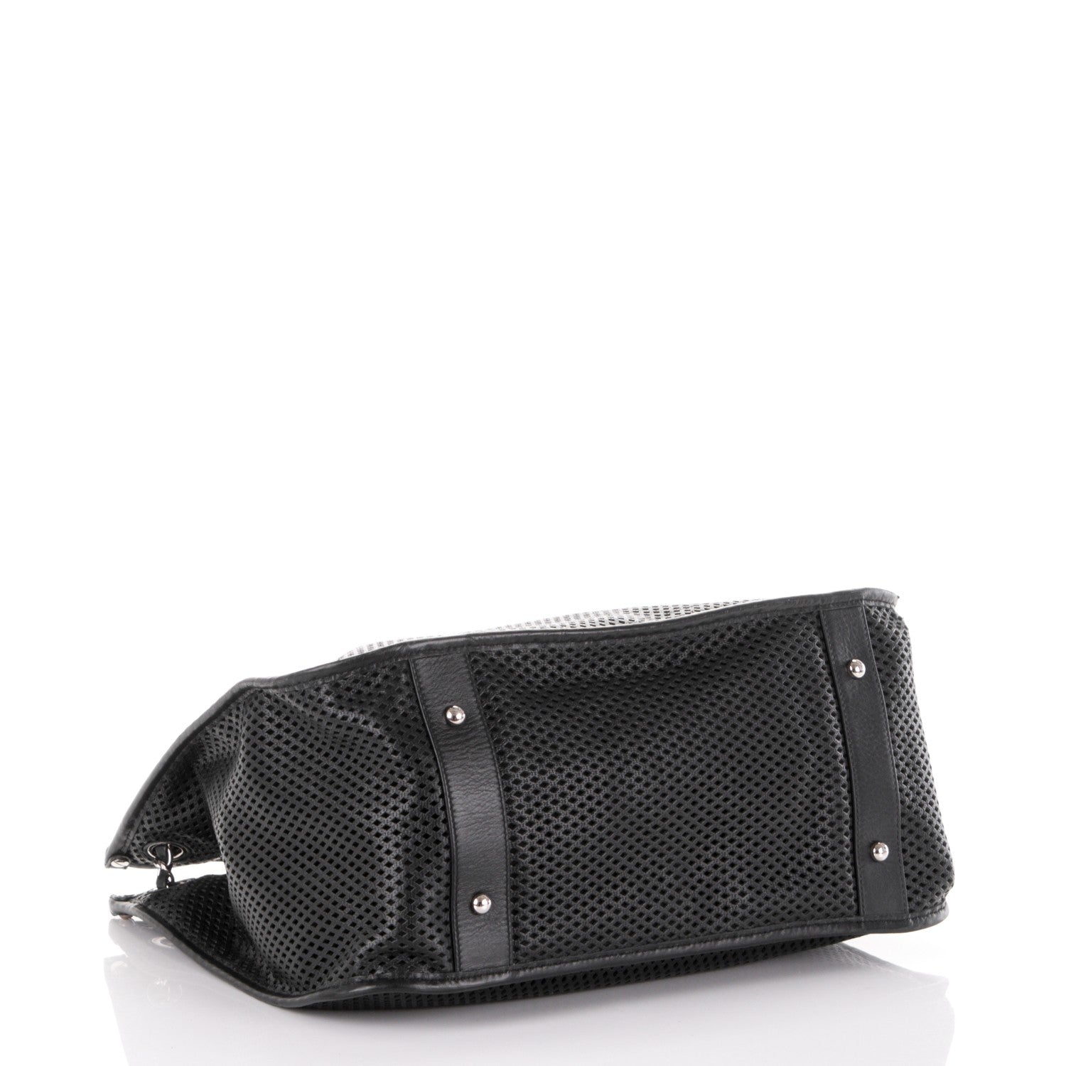 Chanel Calfskin Perforated Up In The Air Tote Black 4 of 7