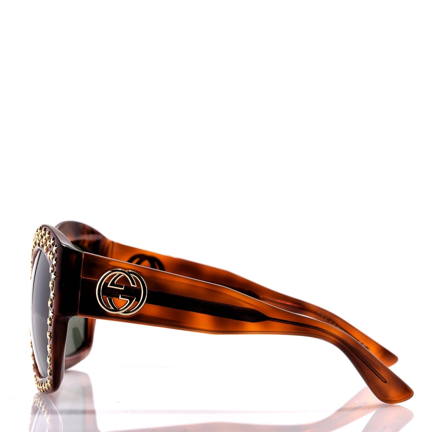 Gucci Square Frame Star Sunglasses GG 3870/S Light Tortoiseshell 3 of 7
