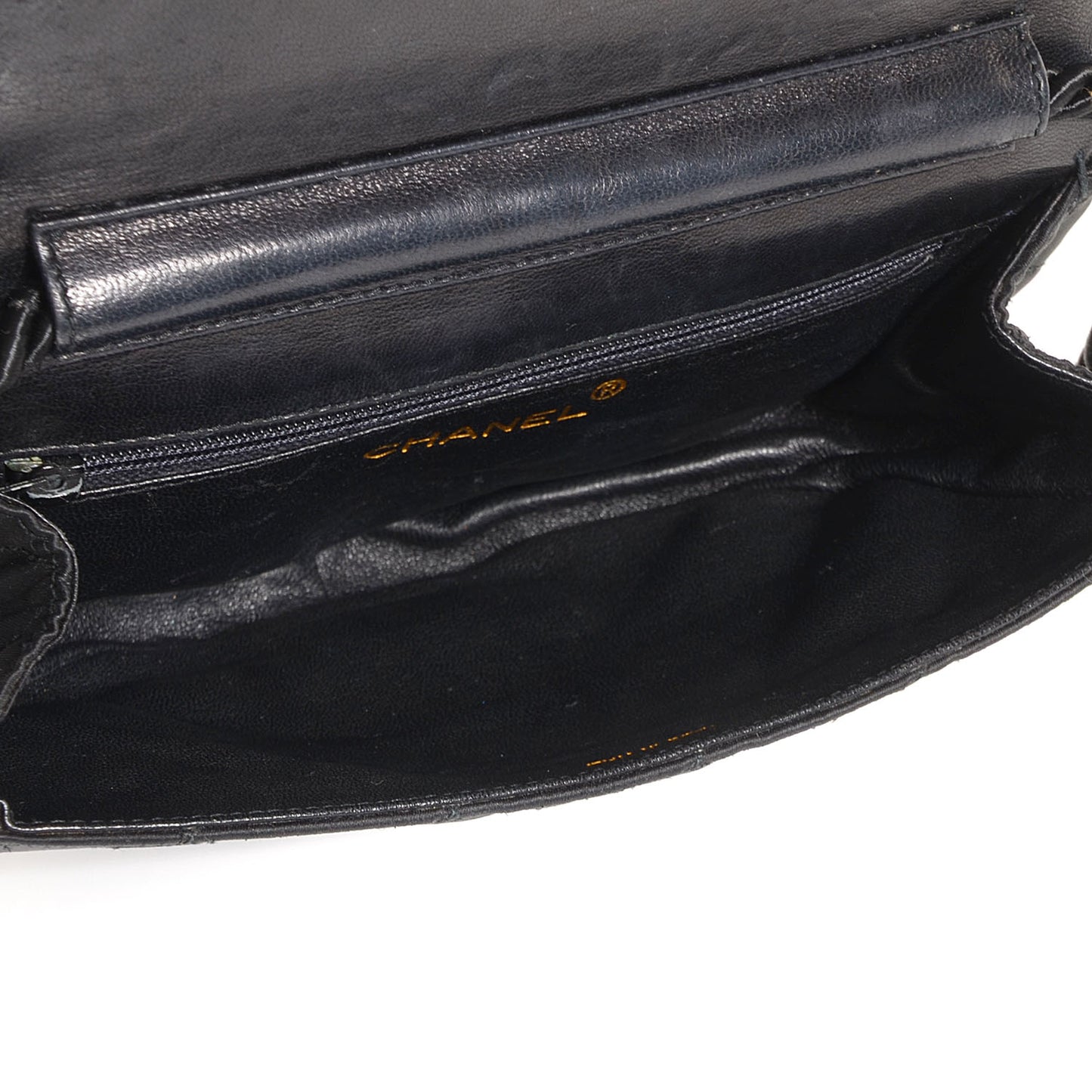Satin Beaded Evening Bag Black