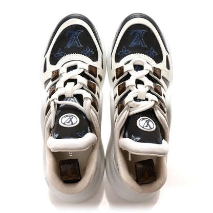 Louis Vuitton Monogram LV Archlight Sneakers 36 White Navy Blue 2 of 8
