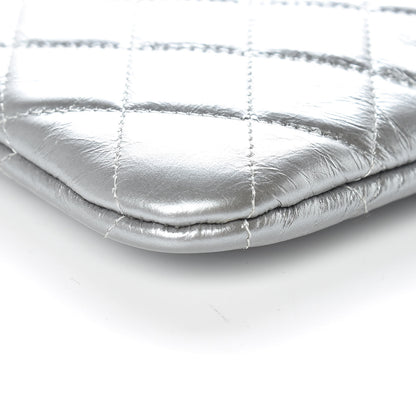 Chanel Calfskin Quilted Large Boy Chain Around Cosmetic Case Silver 5 of 12