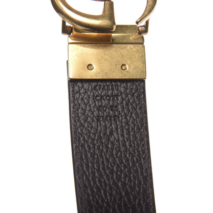 Gucci Calfskin Double G Reversible 37mm Belt 90 36 Black Cocoa 3 of 7