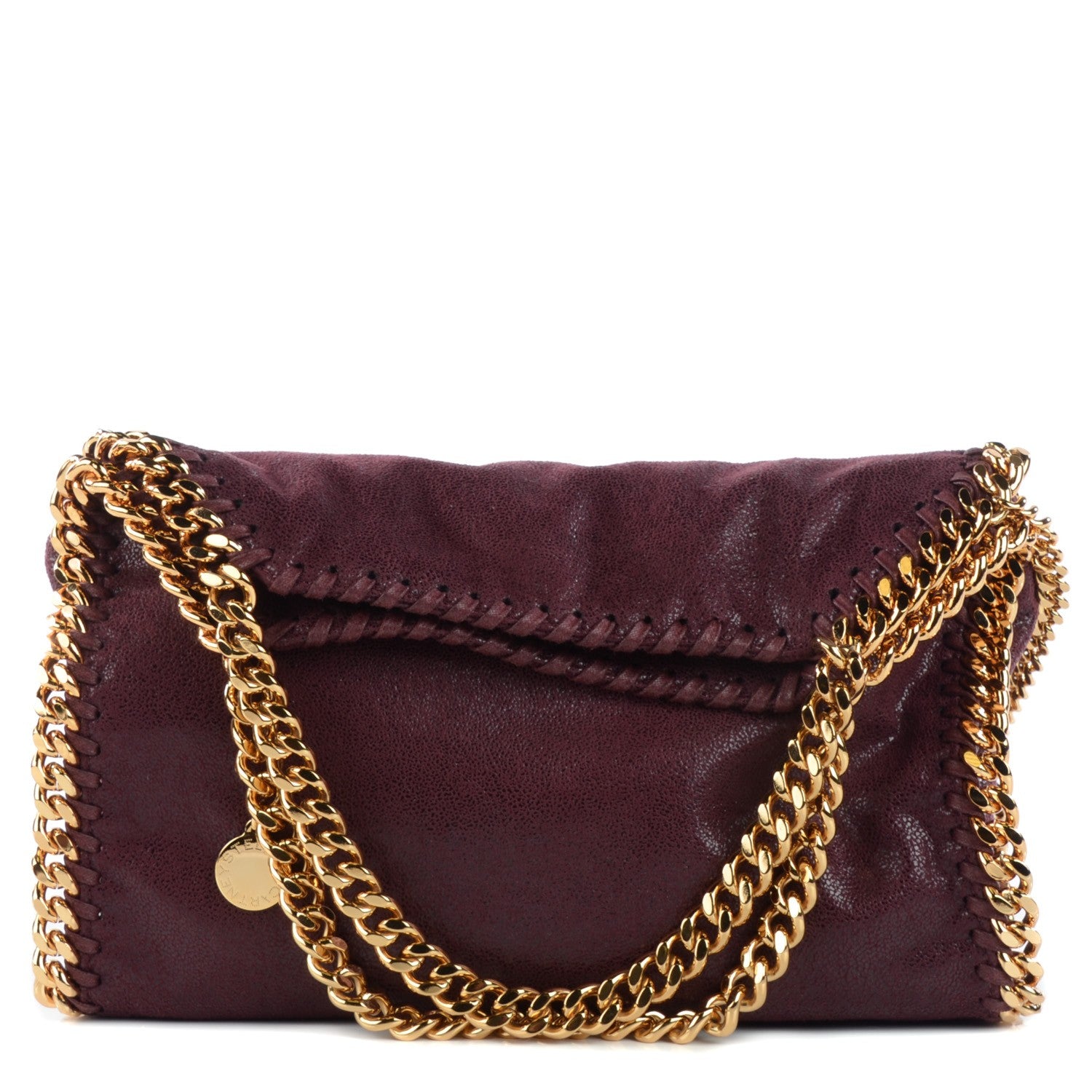 Stella McCartney Shaggy Deer Mini Falabella Tote Plum 1 of 9