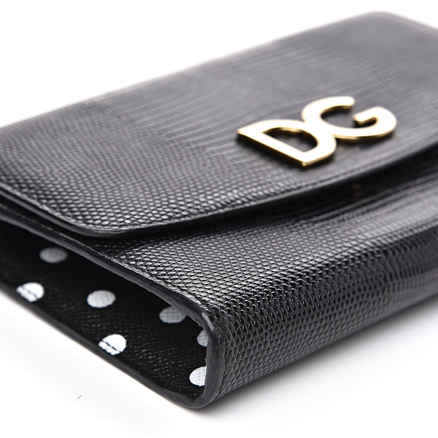 Lizard Effect Wallet On Chain Black
