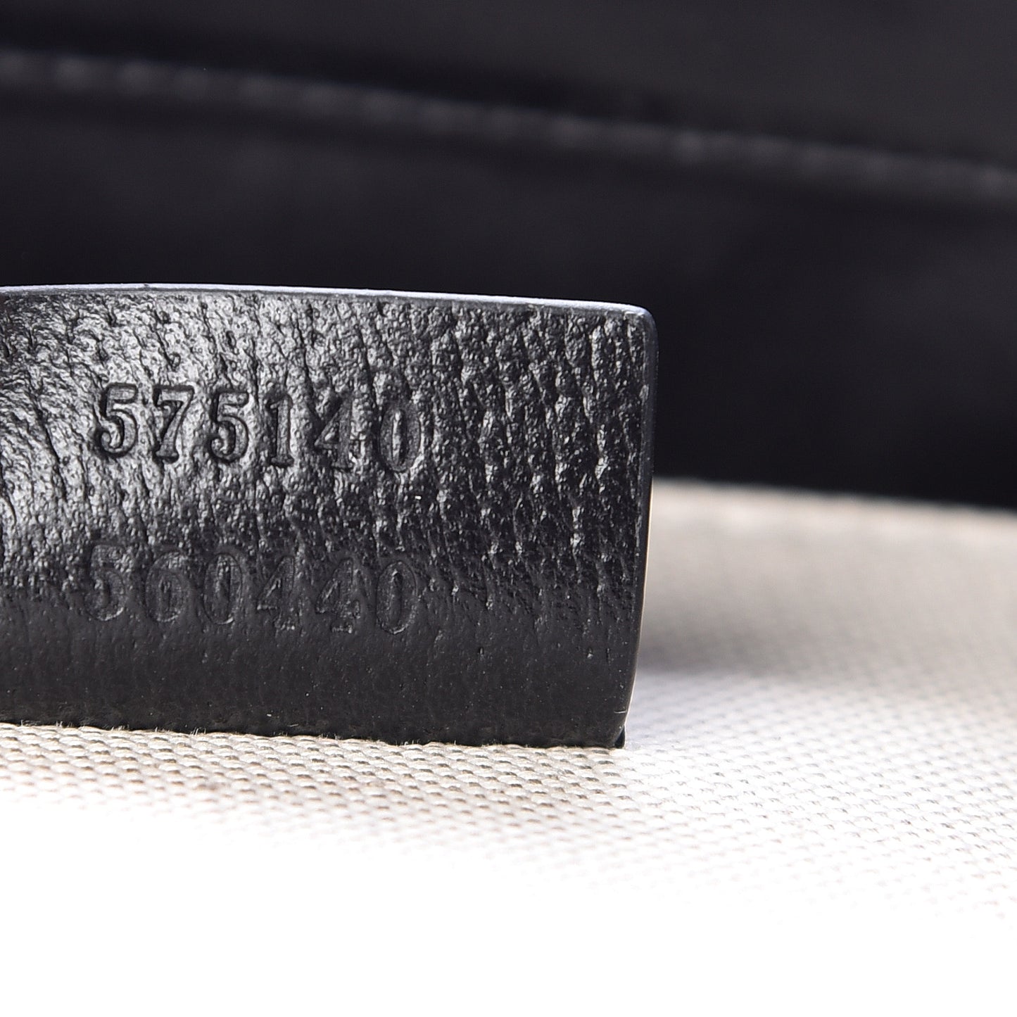 Patent Canvas Frame Logo Vertical Tote Black Crop