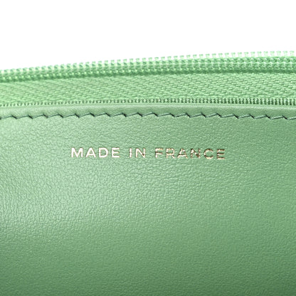 Chanel Caviar Quilted Wallet On Chain WOC Light Green 6 of 11