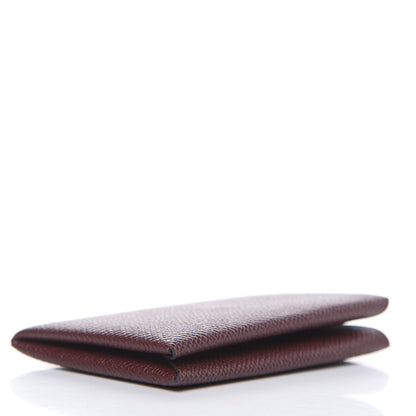 Hermes Epsom Calvi Card Case Bordeaux 4 of 7