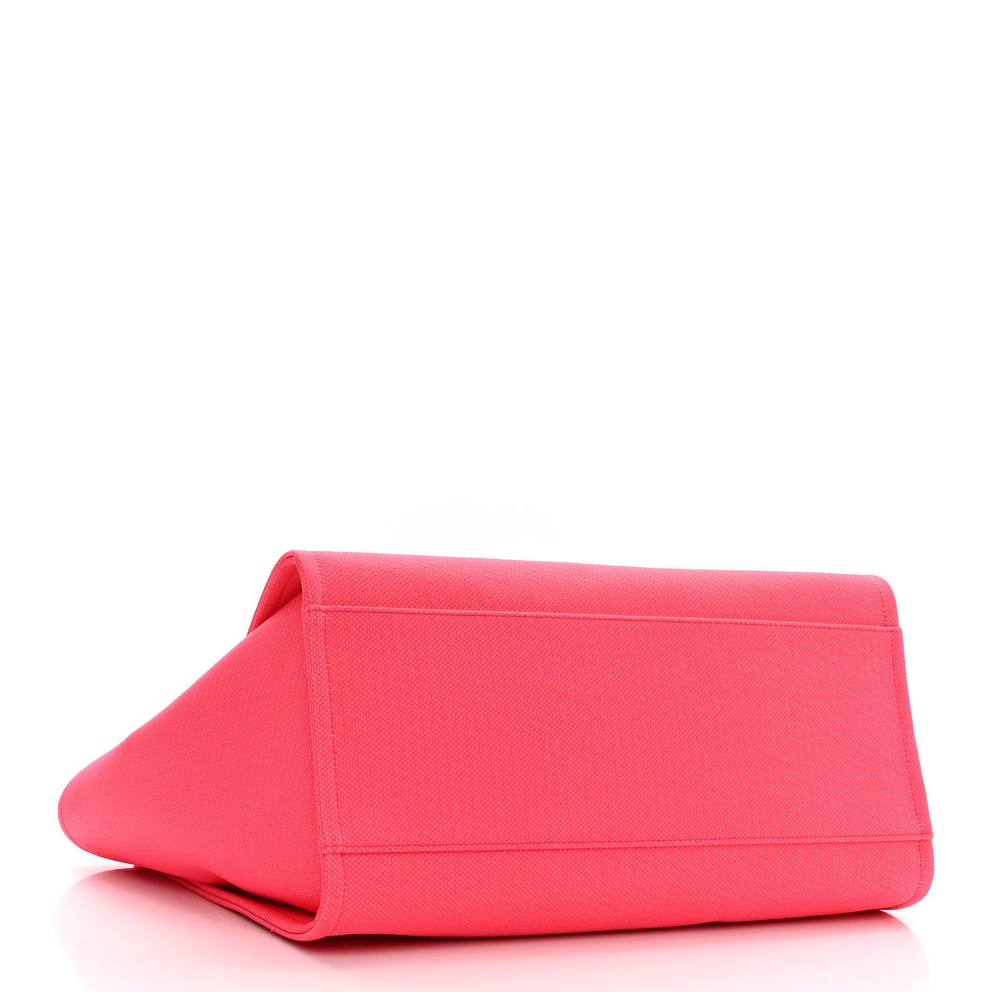 Mixed Fibers Calfskin Medium Deauville Tote Pink Orange