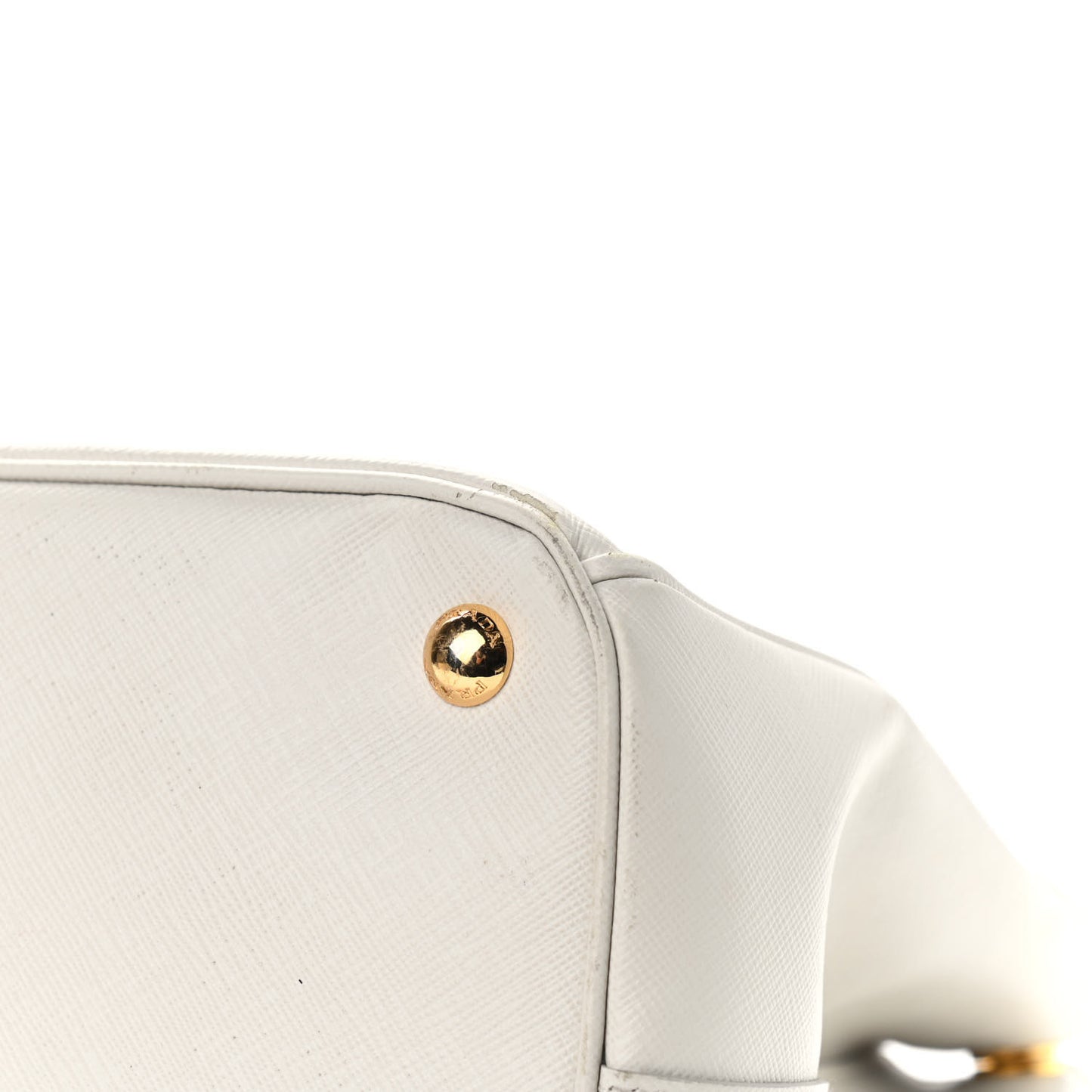 Saffiano Lux Galleria Front Pocket Tote Talco Platino
