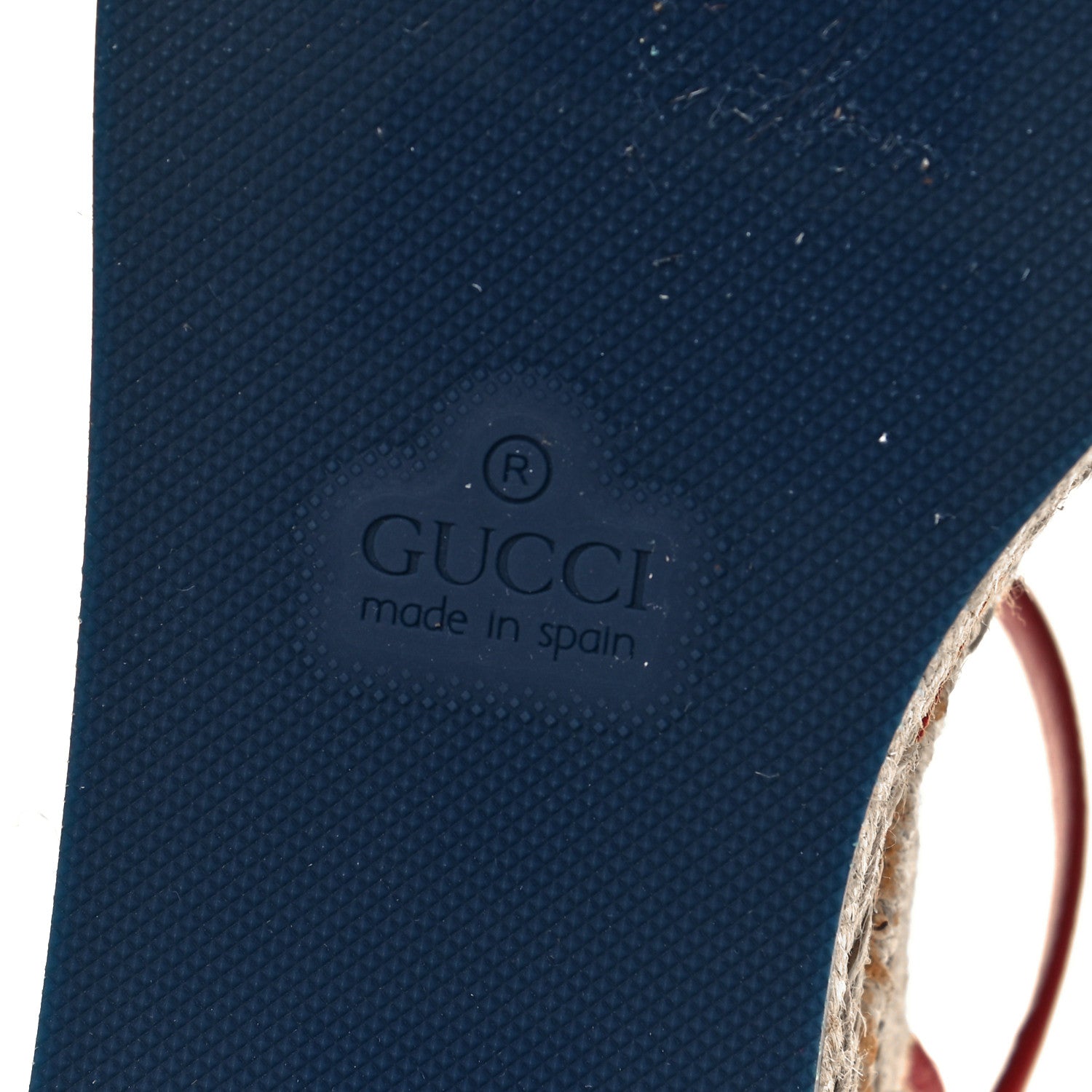 Gucci Cotton Malaga Kid Crochet Pearly GG Lilibeth Espadrille Platform Sandals 37 Hibiscus Red 7 of 10