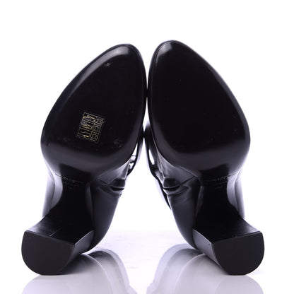 Saint Laurent Calfskin Joplin Buckle Booties 39 Black 5 of 11