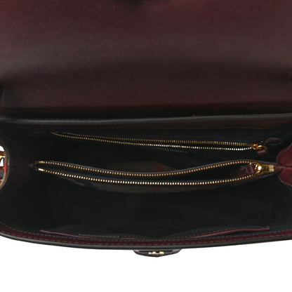Burberry Derby Calfskin House Check Medium Camberley Burgundy 5 of 13