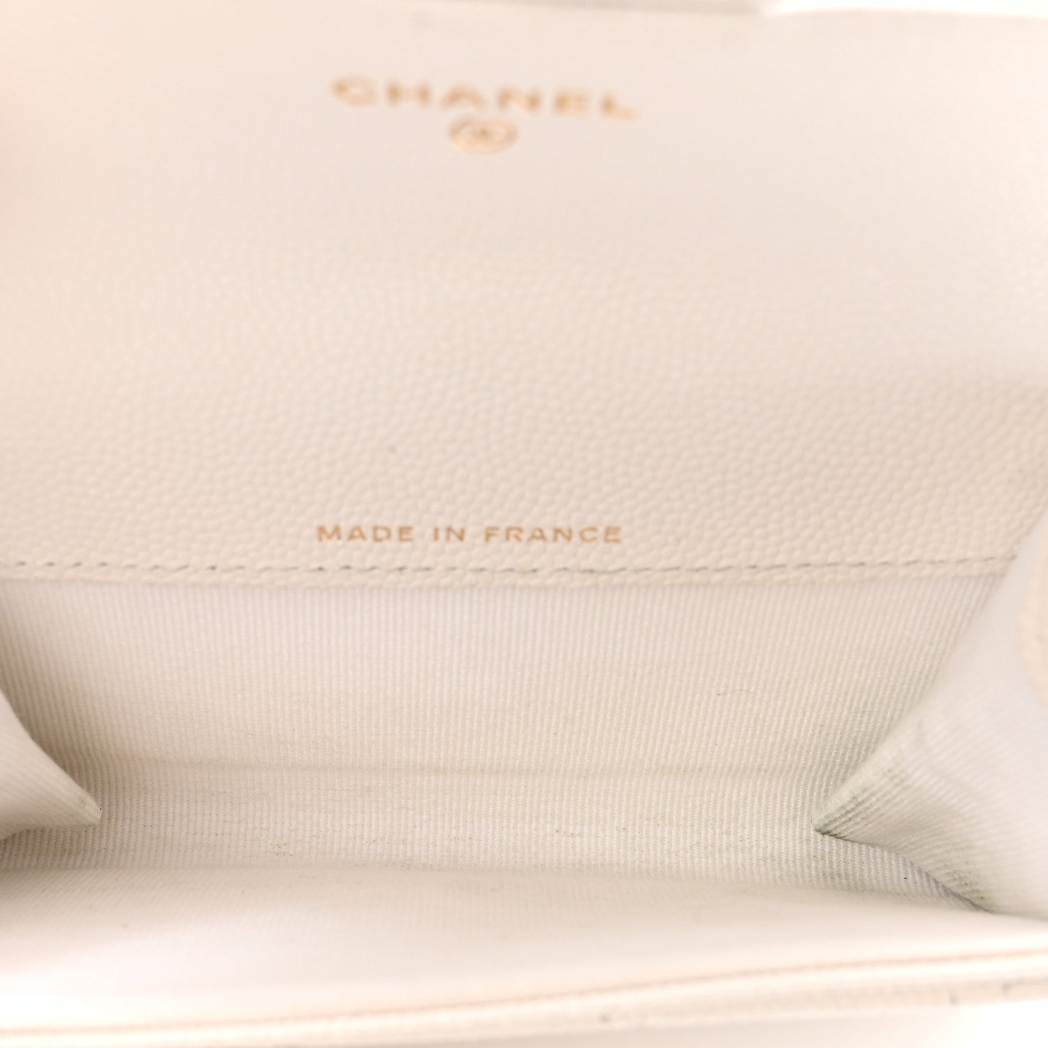 Chanel Caviar Quilted Flap Card Holder Wallet White 5 of 8